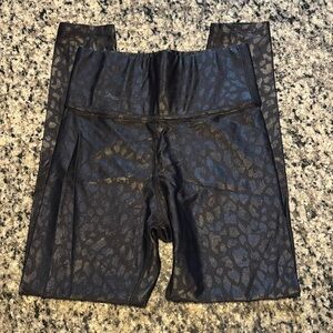 Carbon38 Black Leopard Print Leggings